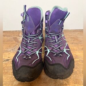 Merrell Capra Mid Sport GTX Purple Waterproof Hiking Boot Women 8